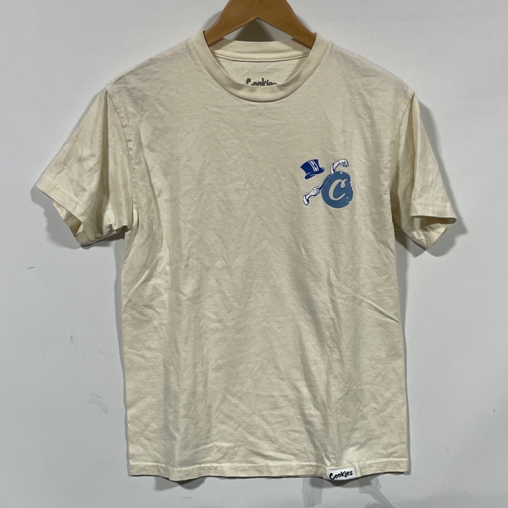 Cookies Cream Logo Short-Sleeve Tee - Cream/Blue